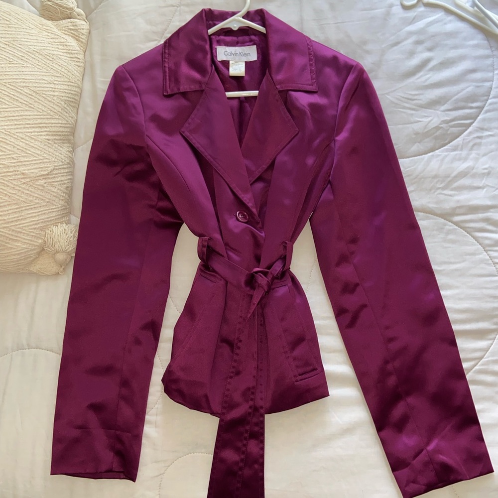 Beautiful Calvin Klein satin jacket
